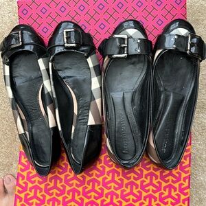 Size7 Burberry flats bundle